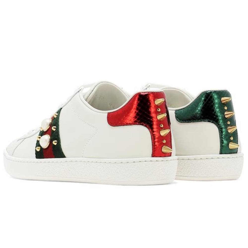 Gucci ace pearl spike sneakers - Picture 2 of 5